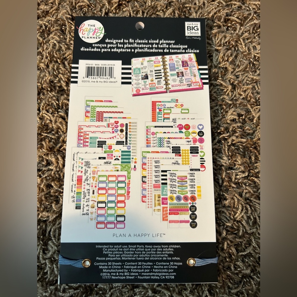 The Happy Planner “Planner Basics” Sticker Book - Picture 2 of 7
